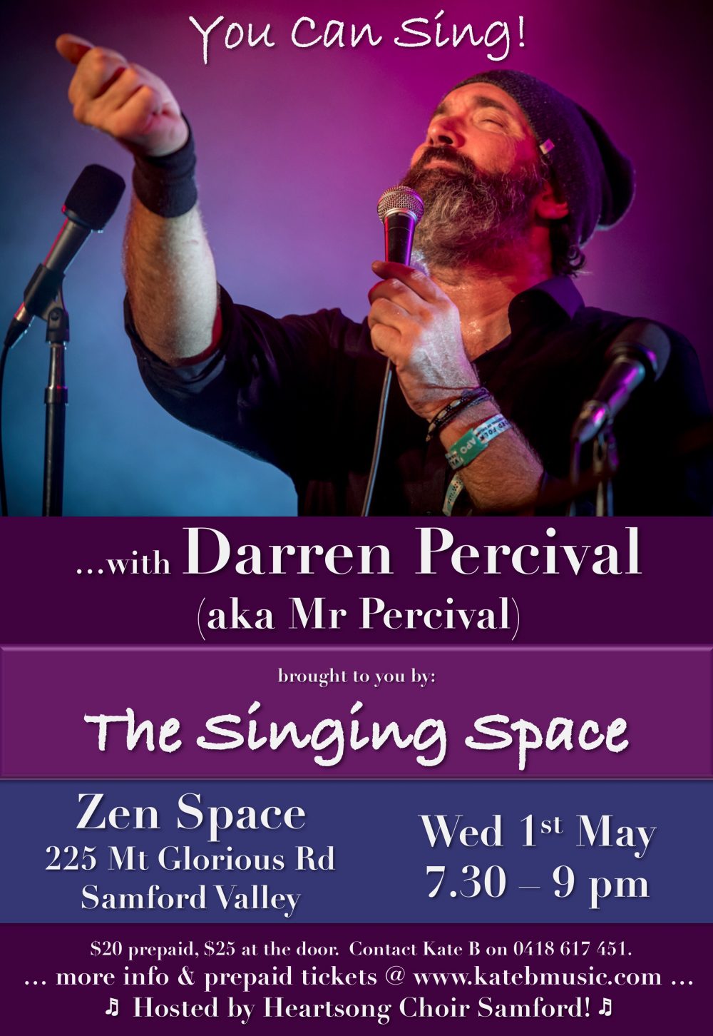 You Can Sing (Darren Percival) Poster