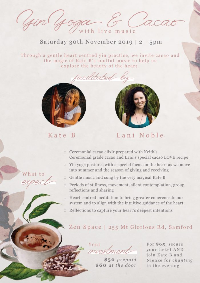 Yin Yoga and Cacao with Live Music